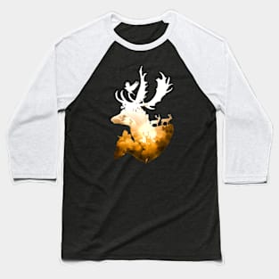 Deer Autumn Baseball T-Shirt